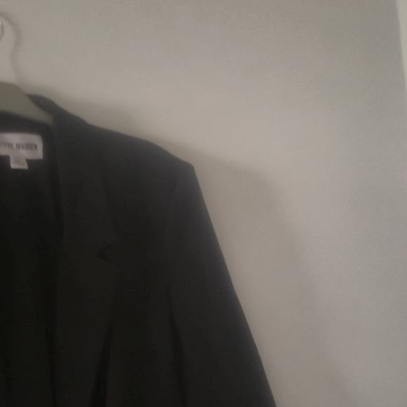 Steve Madden Black Classic Blazer Jacket Size Large Business Professional - Picture 3 of 8
